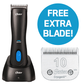 Oster Pro 3000i Cordless Clipper with #10 Blade plus FREE Extra #10 Blade